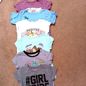 Girl's Children's Place Graphic Tee Shirts, Size 5/6